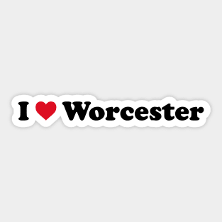 I Love Worcester Sticker